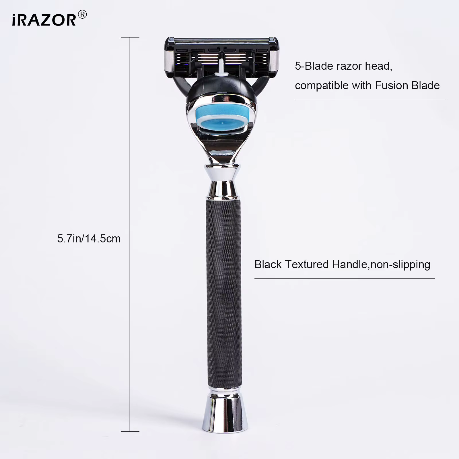 IRAZOR Premium 5 lames Fusion sécurité rasoir manuel