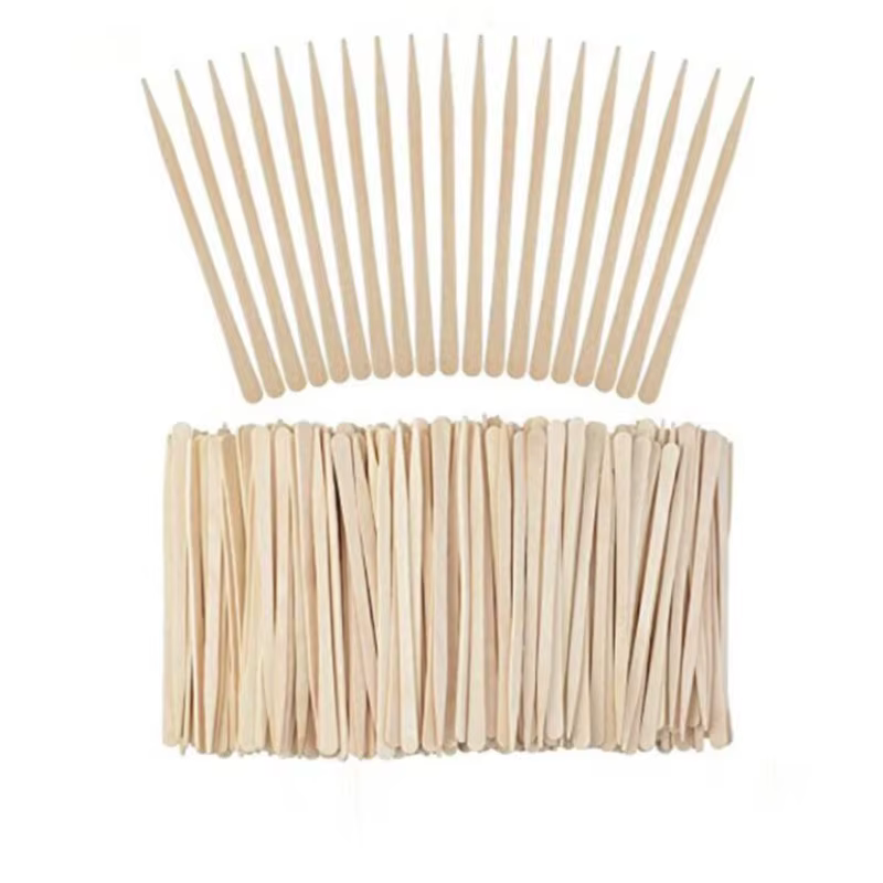 100 bâtonnets jetables en bois pour épilation à la cire