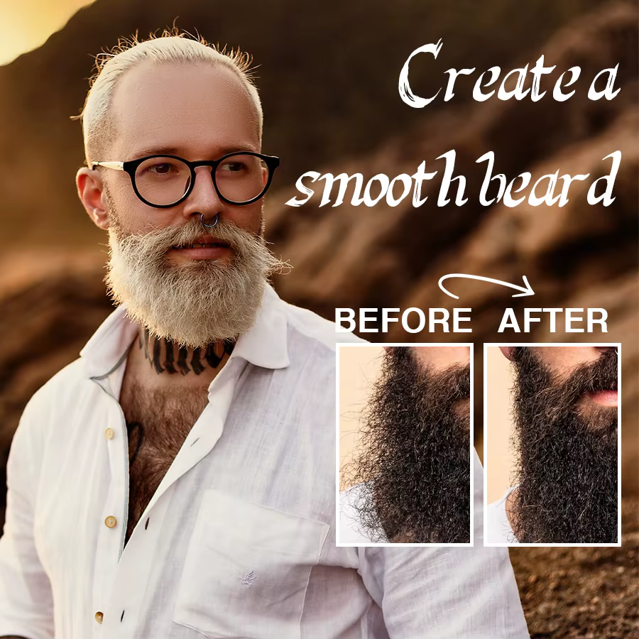 Baume à barbe au beurre de karité naturel pour hommes