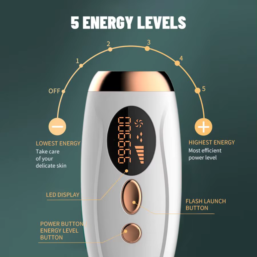 Épilateur laser portable 999 900 flashs