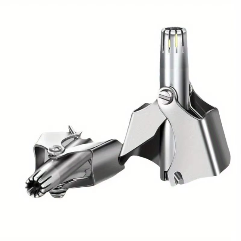 Tondeuse à poils de nez manuelle en acier inoxydable pour homme