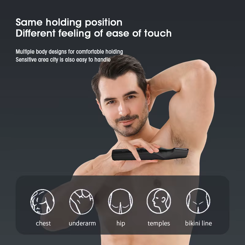 Tondeuse à poils corporels pour hommes