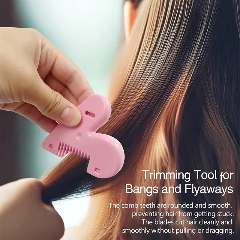 Tondeuse à poils pubiens rose portable de haute qualité pour femmes - Outil de façonnage discret et privé avec lame peigne