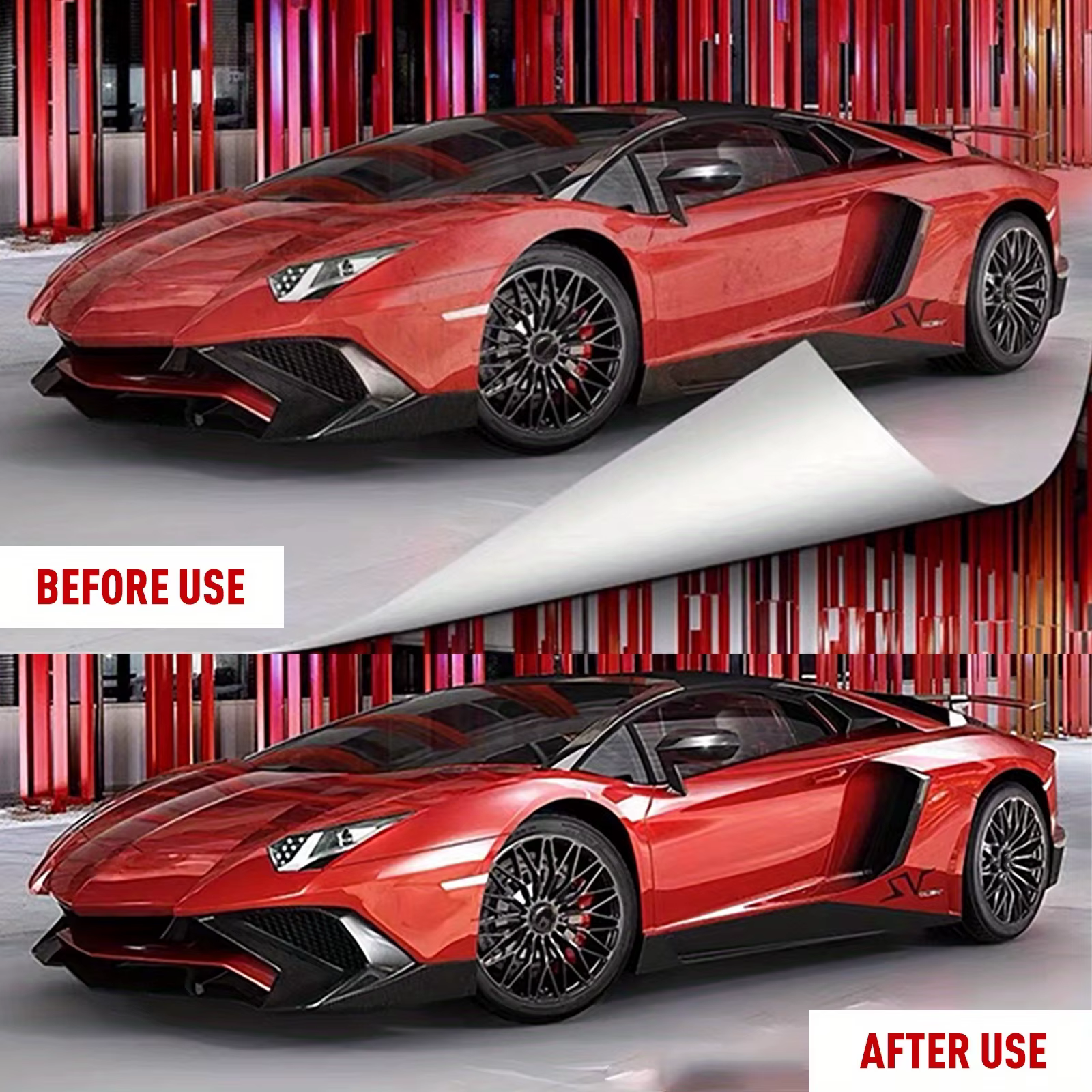 Cire pour voiture rouge TIGER RUN
