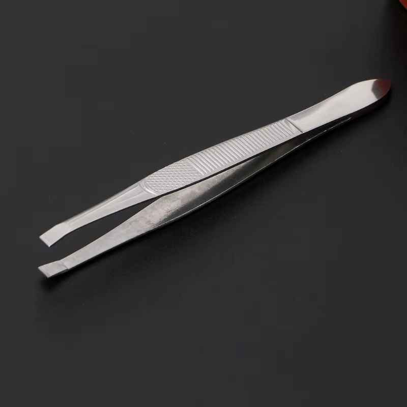 Pincettes professionnelles d'épilation des sourcils en acier inoxydable