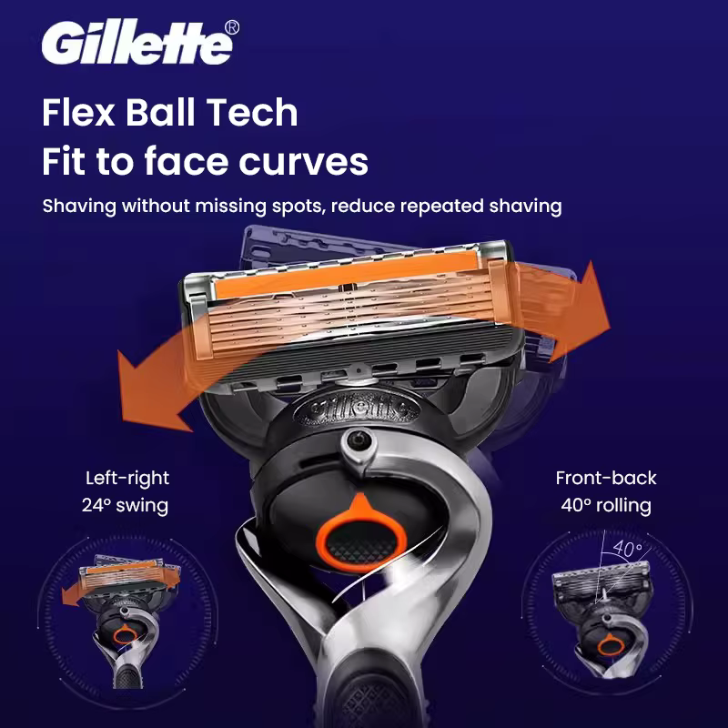 Gillette Fusion 5 ProGlide Razor Rasoir à lame ultra-mince à 5 couches pour homme