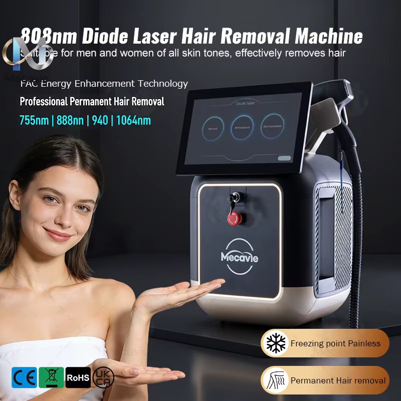 Appareil d'épilation au laser à diode 2026 808 5000W pour l'élimination des tatouages