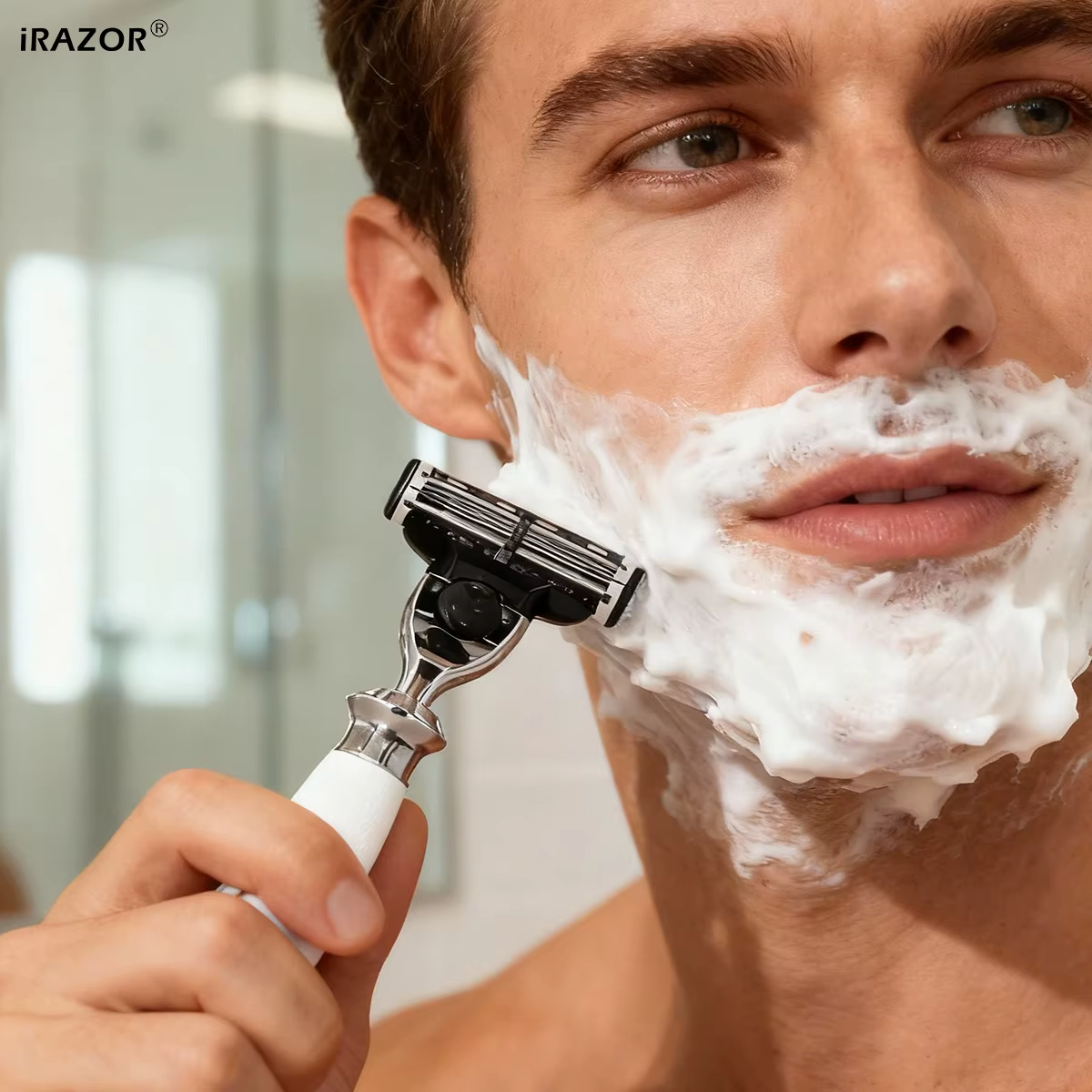 IRAZOR 3 lames Mach 3 rasoir de rasage de barbe pour hommes