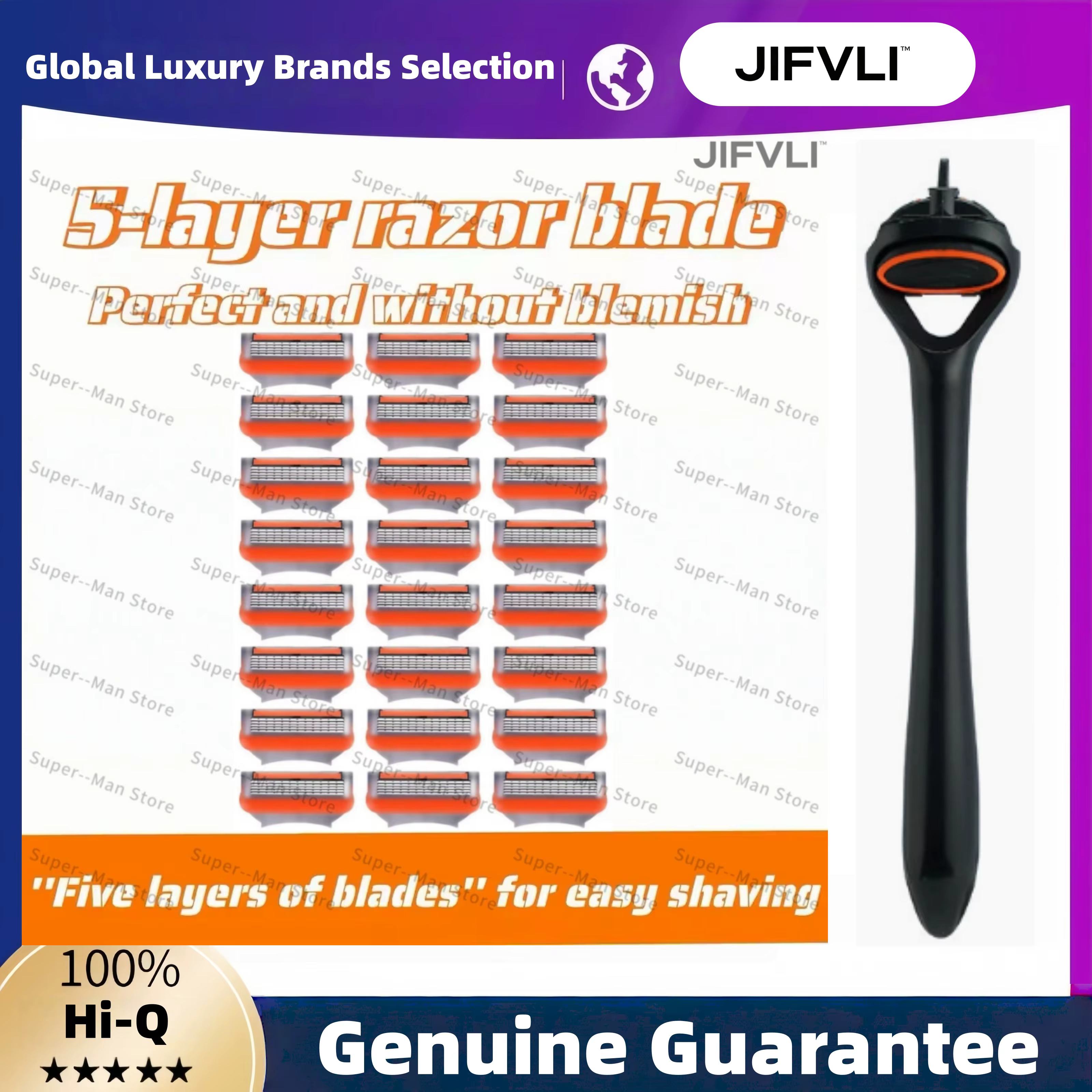 Cartouches de rechange pour lames de rasoir à 5 couches