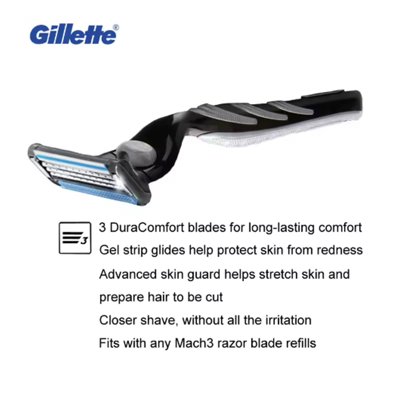 Ensemble de rasoirs Gillette Mach3 pour hommes