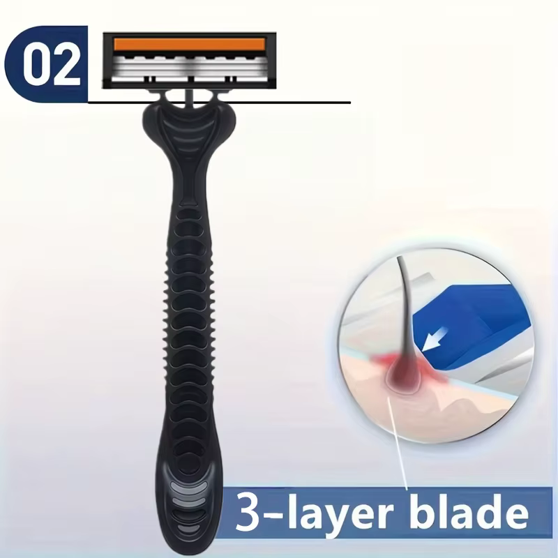 Rasoir manuel professionnel pour le soin du visage et de la barbe