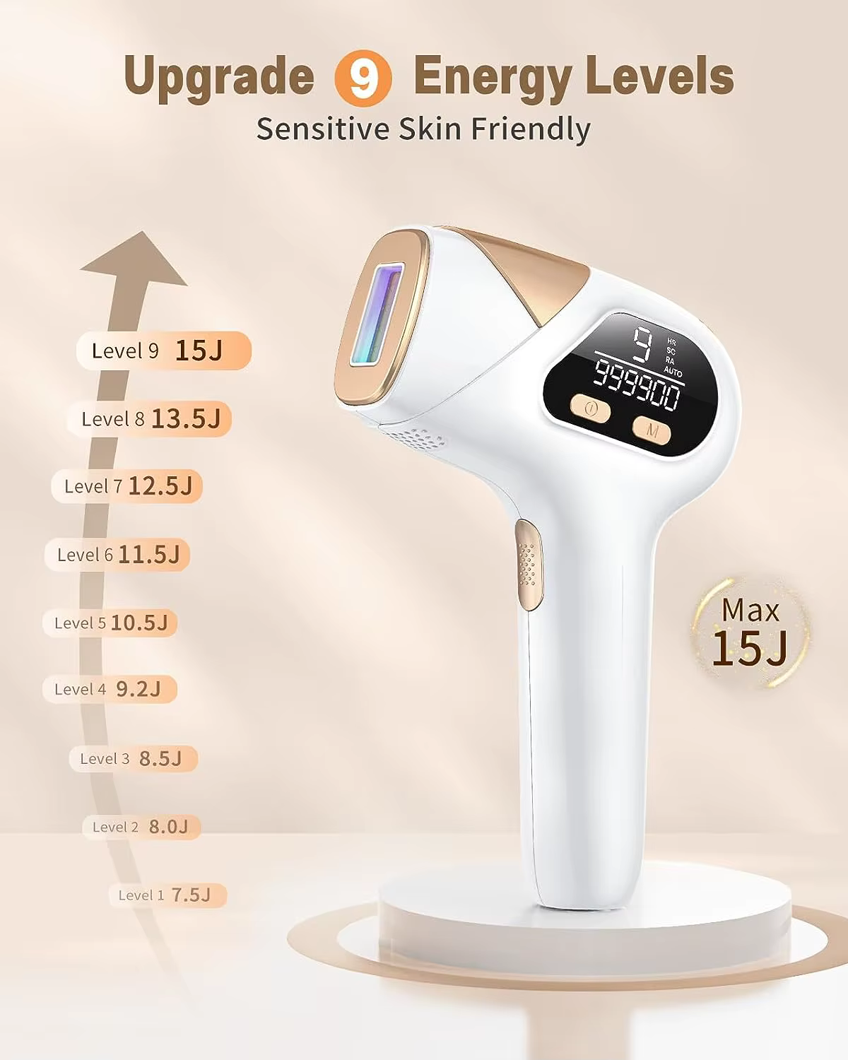 Dispositif d'épilation au Laser IPL 3 en 1