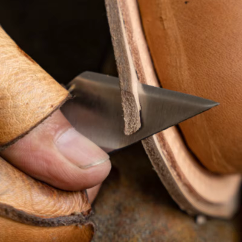 Couteau de coupe du cuir fait à la main, bricolage, sac à chaussures en cuir, artisanat du cuir, outils de coupe, outils auxiliaires de coupe des bords pour la coupe