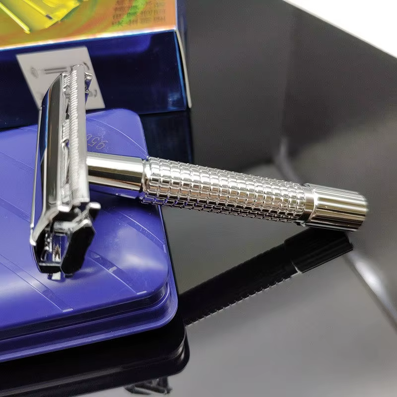 Ensemble de rasoirs classiques traditionnels à double tranchant pour hommes