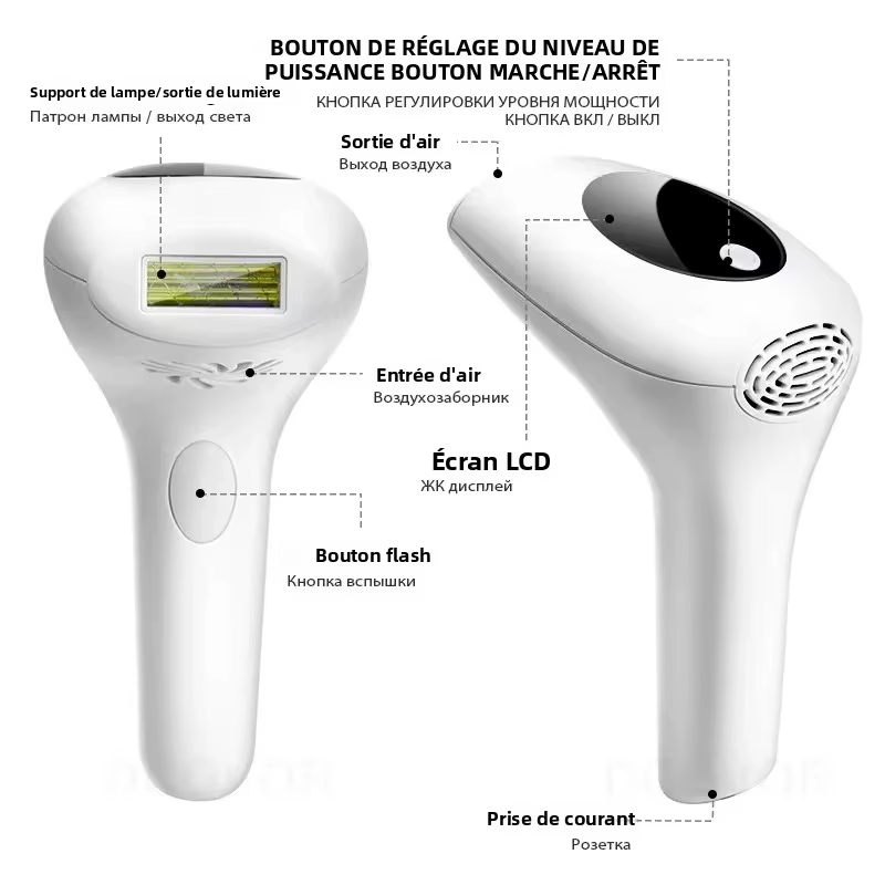 Épilateur Laser Permanent Professionnel IPL pour l'Épilation du Corps Entier, Épilateur Permanent pour Femmes à Usage Domestique