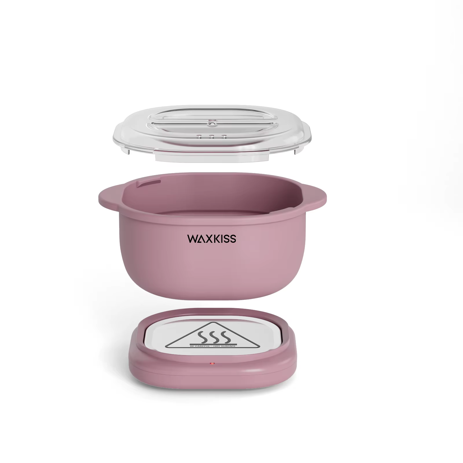 Kit chauffe-cire en silicone pliable WXKISS 15 pièces avec cire végétale naturelle pour l'épilation du corps entier