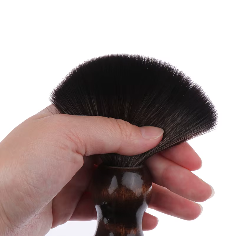 Brosse de rasoir naturelle avec manche en bois pour hommes
