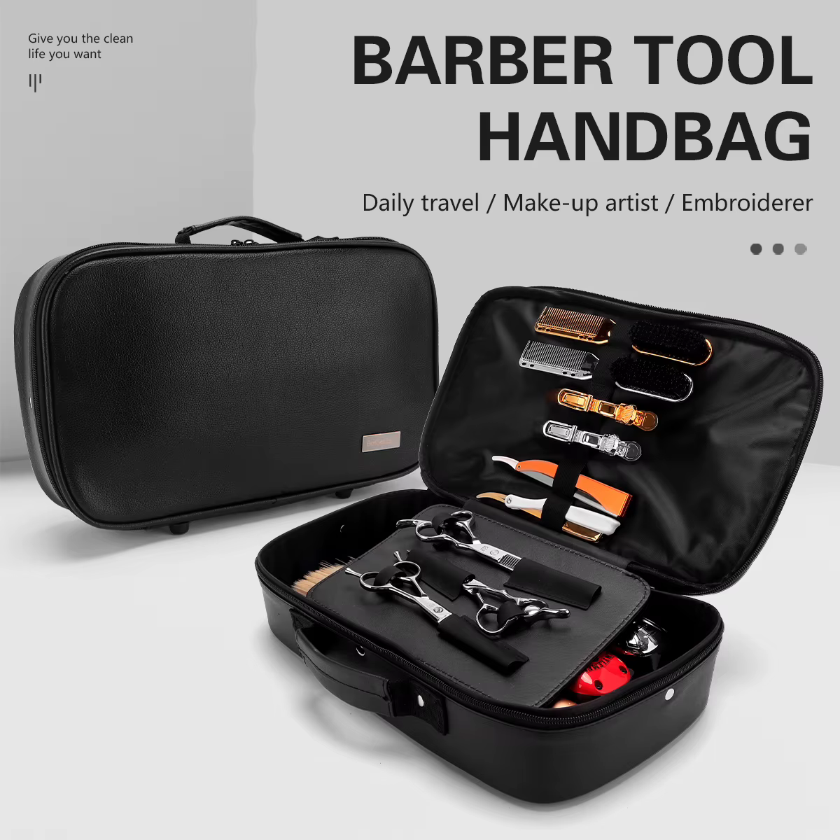 Sac de tondeuse électrique pour barbier