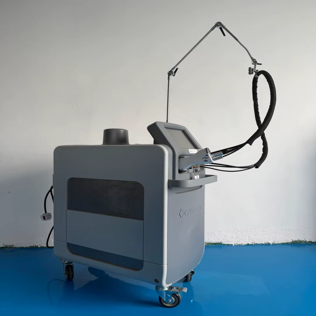 Machine professionnelle d'épilation au laser Alexandrite avec dispositif de refroidissement cryogénique DCD pour salon de beauté