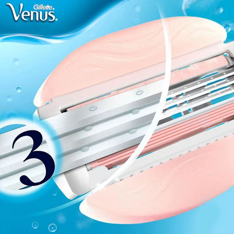 Gillette Venus-Lame de Rasoir à 3 Couches avec Barre de Regina
