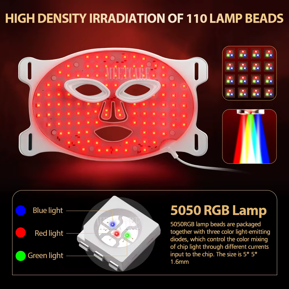 Masque facial LED 7 couleurs