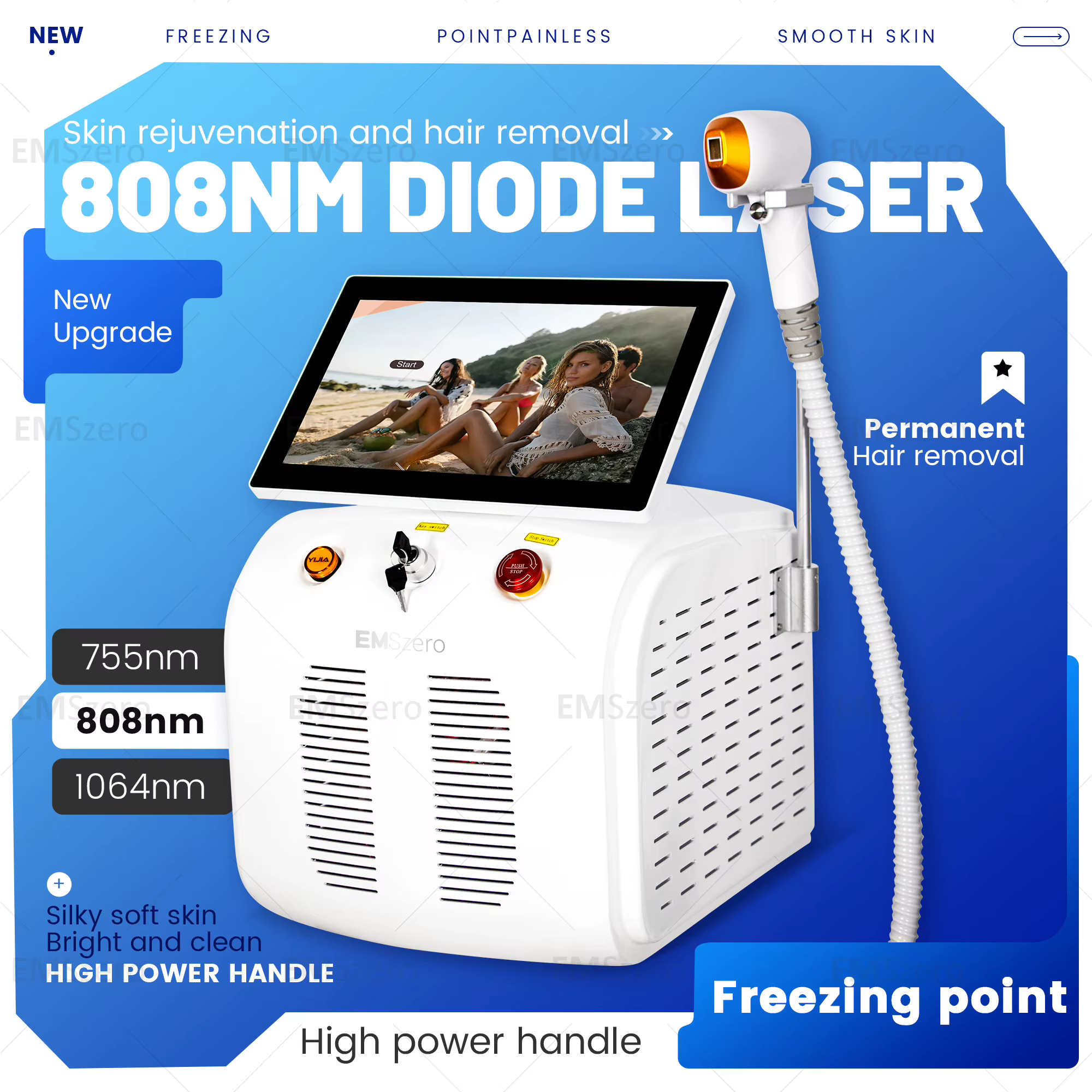 Épilateur à diode haute puissance 5000W