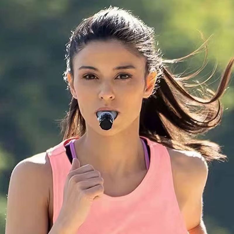 【rrkxa】Entraîneur de respiration Respirateur pulmonaire Équipement de fitness Entraînement respiratoire à haute altitude Outil d'exercice expiratoire en plein air