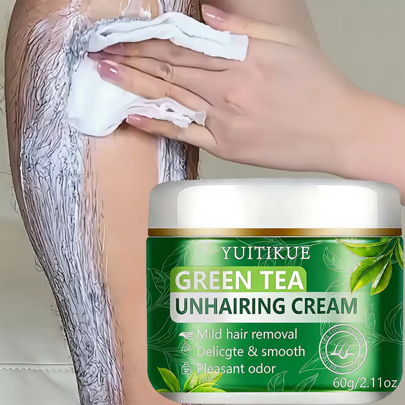 Crème dépilatoire au thé vert YUITIKUE - Formule douce