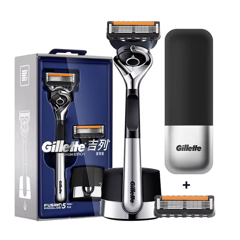 Gillette Fusion 5 ProGlide Razor Premium Edition Flex Ball Tech 5 couches lames ultra fines Machine à raser avec support Mangetic