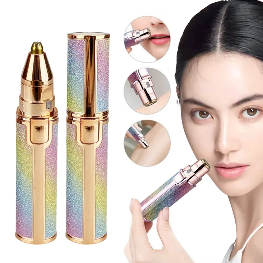 Portable 2 en 1 épilateur électrique rasoir de sourcils corps des femmes