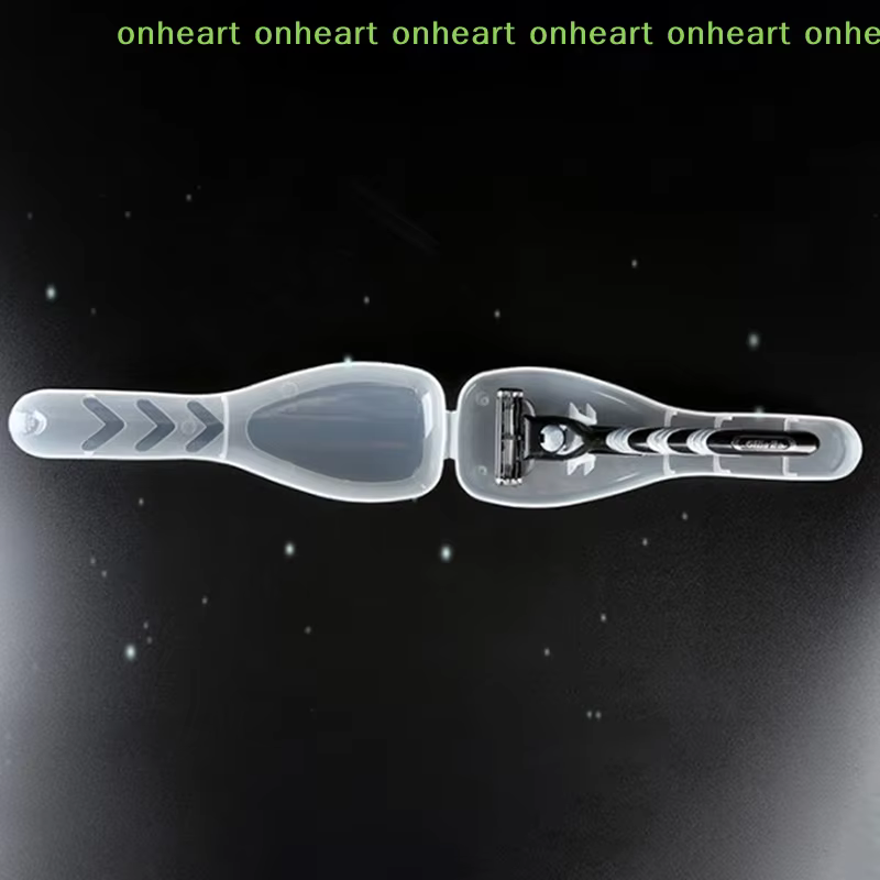 Boîte de rasage de haute qualité pour hommes, boîte de rangement pour rasoir, support en plastique transparent, étui de rasoir portable pour voyage