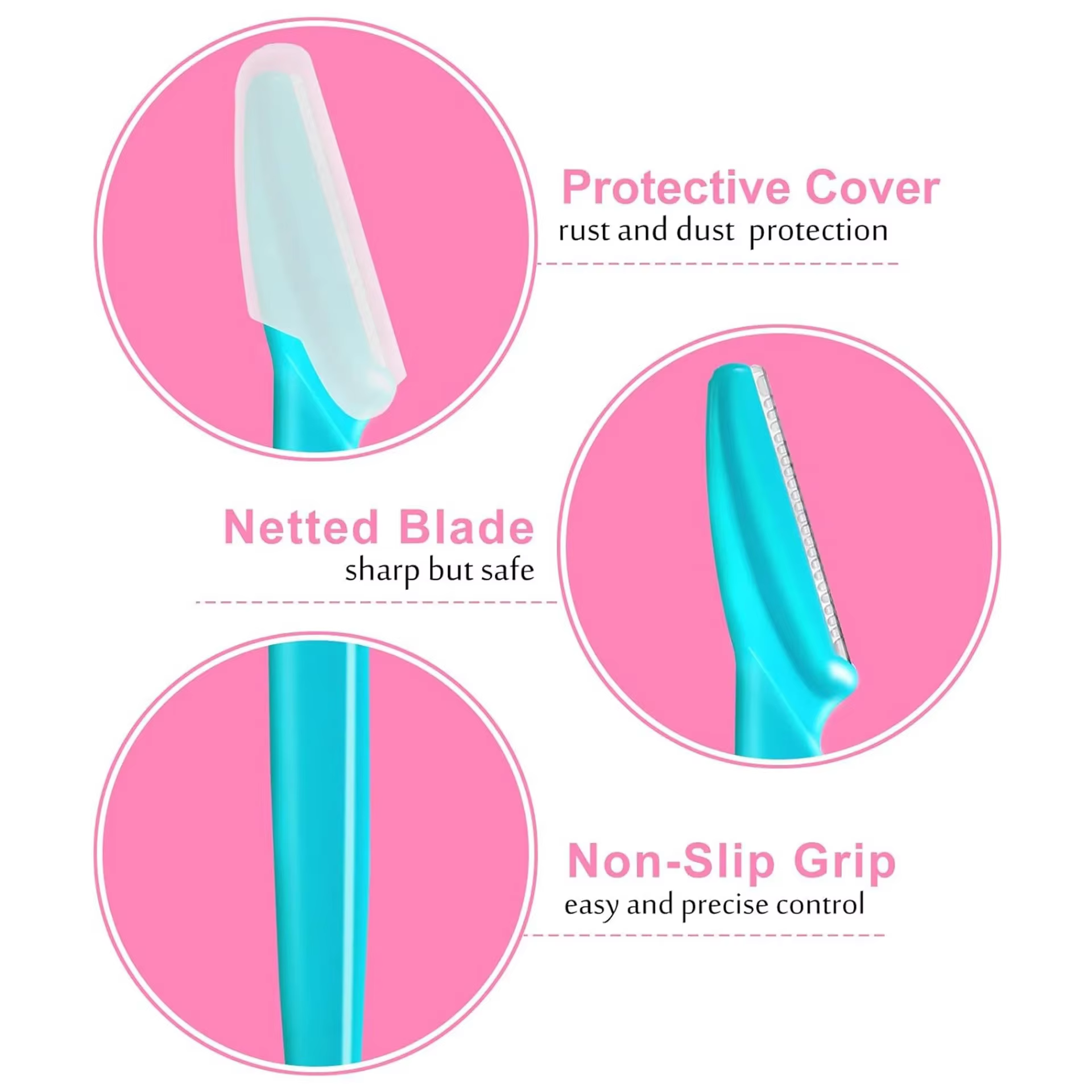 10/40 pièces rasoir de sourcils lame de visage rasoir Portable épilation des sourcils épilation sécurité sourcil coupe femme outils de maquillage
