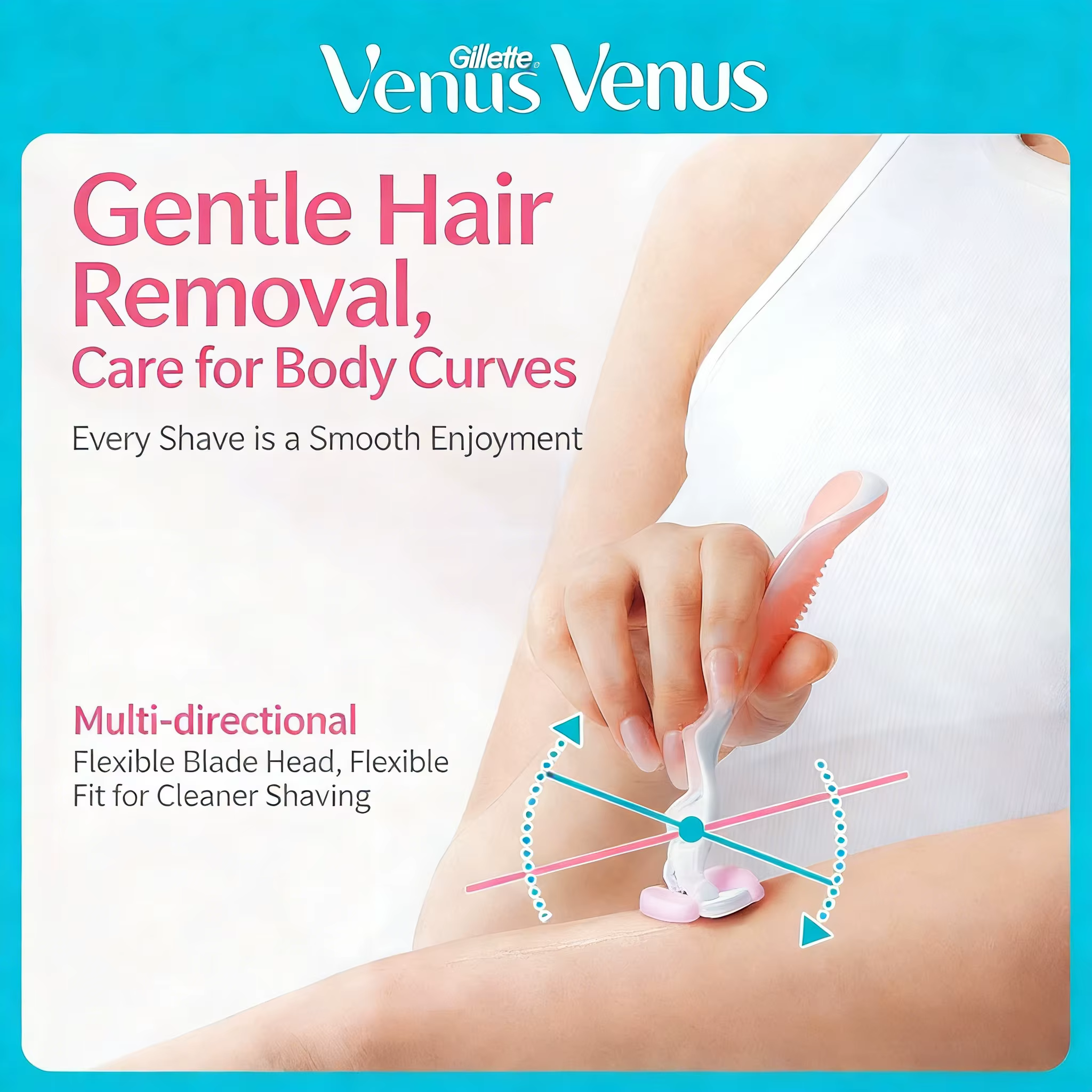 Rasoir pour femmes Gillette Venus ComfortGlide au thé blanc