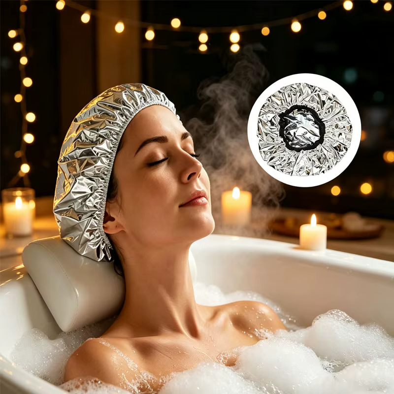 2/3/5 pièces, bonnet de soin capillaire thermique auto-chauffant pour permanente et coloration des cheveux, aucune électricité nécessaire, réutilisable
