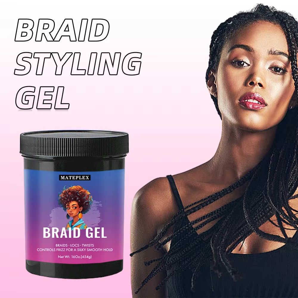 Braid Gel for Perfectly Styled Braids Twists Long Lasting Hair Braiding Gel Styling Control Smooth Non-Flaking Twist Styling Wax