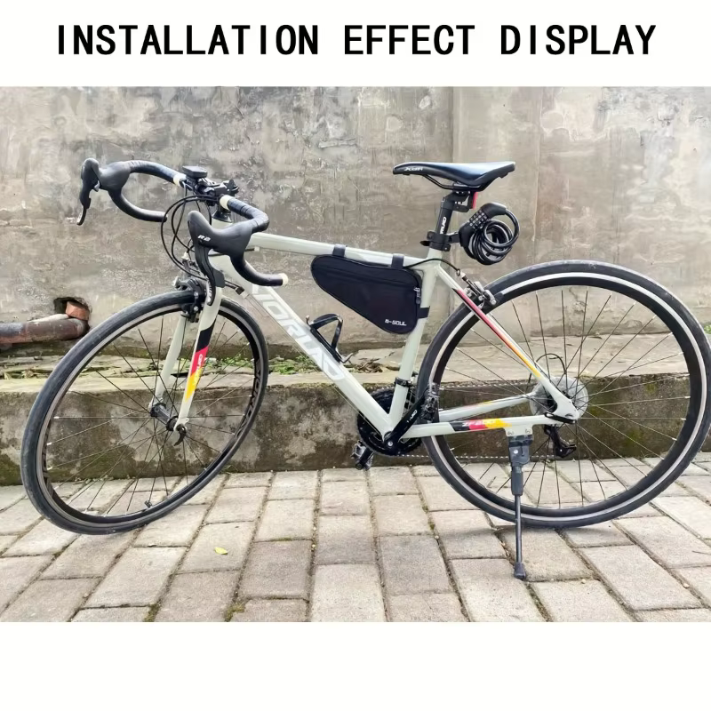 Sac triangulaire de vélo, sac de rangement pour cadre avant de vélo, sacs de cyclisme durables, pièces de vélo en plein air, accessoires de vélo