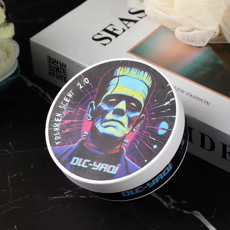Promotion Flash 2026 : Savon de Rasage Artisanal YAQI Franken Scent 2.0 pour Hommes 170g – Crème de Rasage Pure de Luxe Essentielle pour l'Entretien de la Barbe