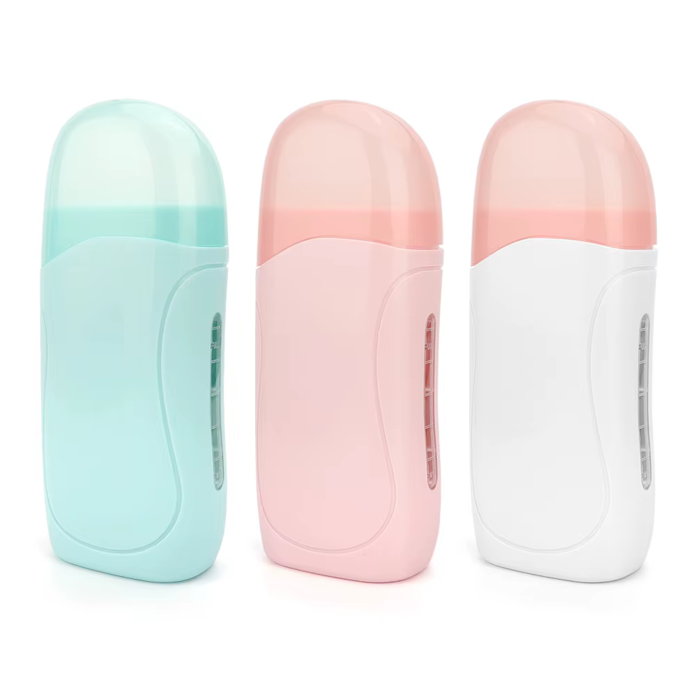 Kit d'épilation unisexe à la crème de cire épilatoire à rouler avec rouleau chauffant