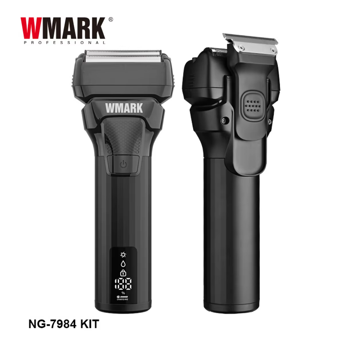 Tondeuse à barbe professionnelle WMARK NG-7984KIT pour hommes