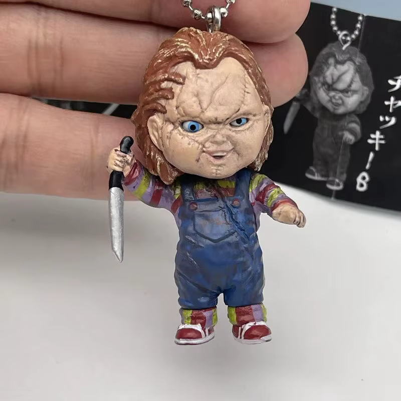 Nouvelle figurine de poupée fantôme à tête oscillante, boîte mystère, jouet de décoration, breloque porte-clés, cadeau de festival