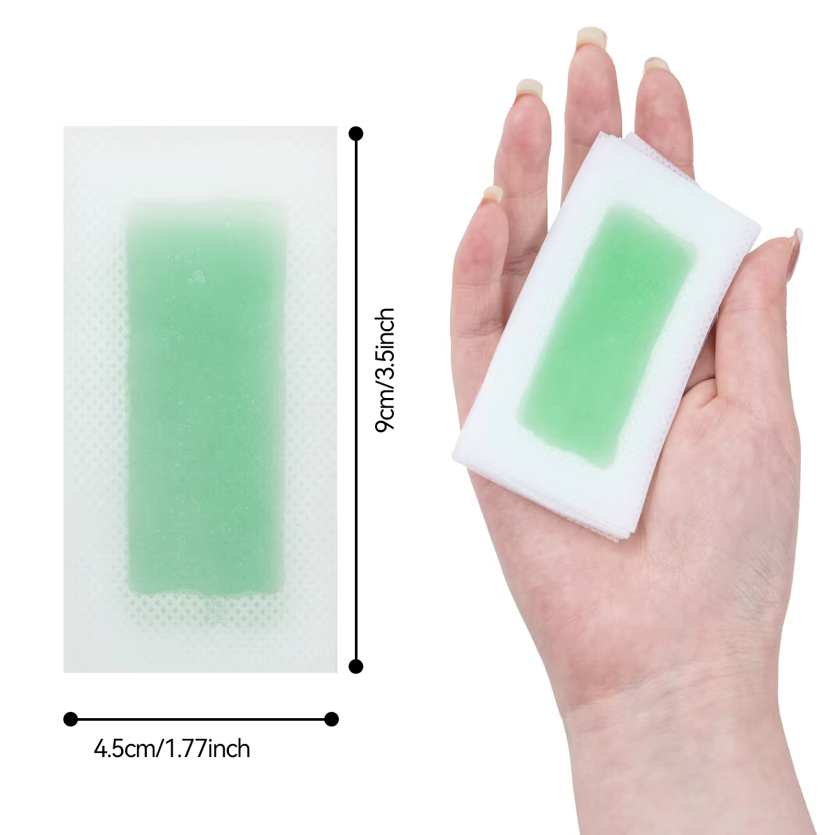 Bandes de cire dépilatoires jetables à l'aloe vera