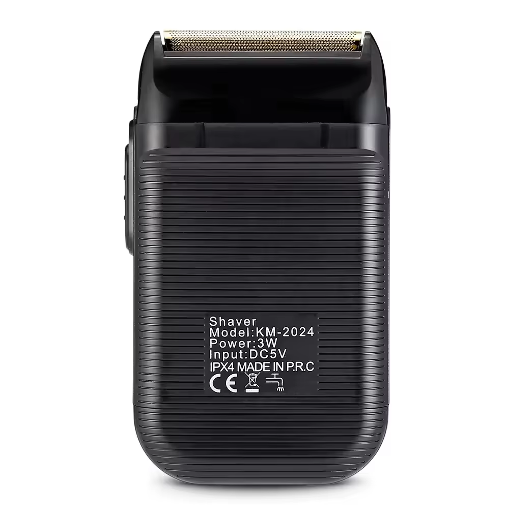 Kemei KM-2024 USB charge rasoir électrique pour hommes alternatif double lame