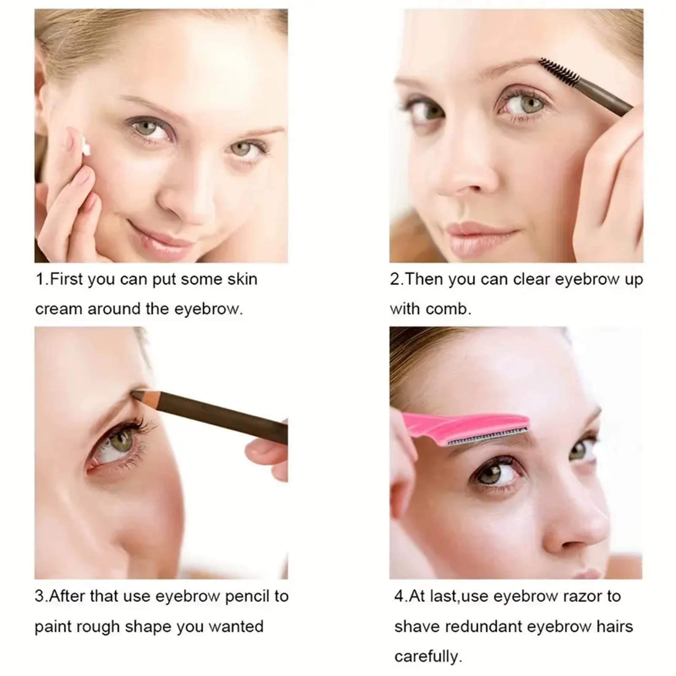 30/40 pièces rasoir à sourcils et rasoir pour femmes et hommes