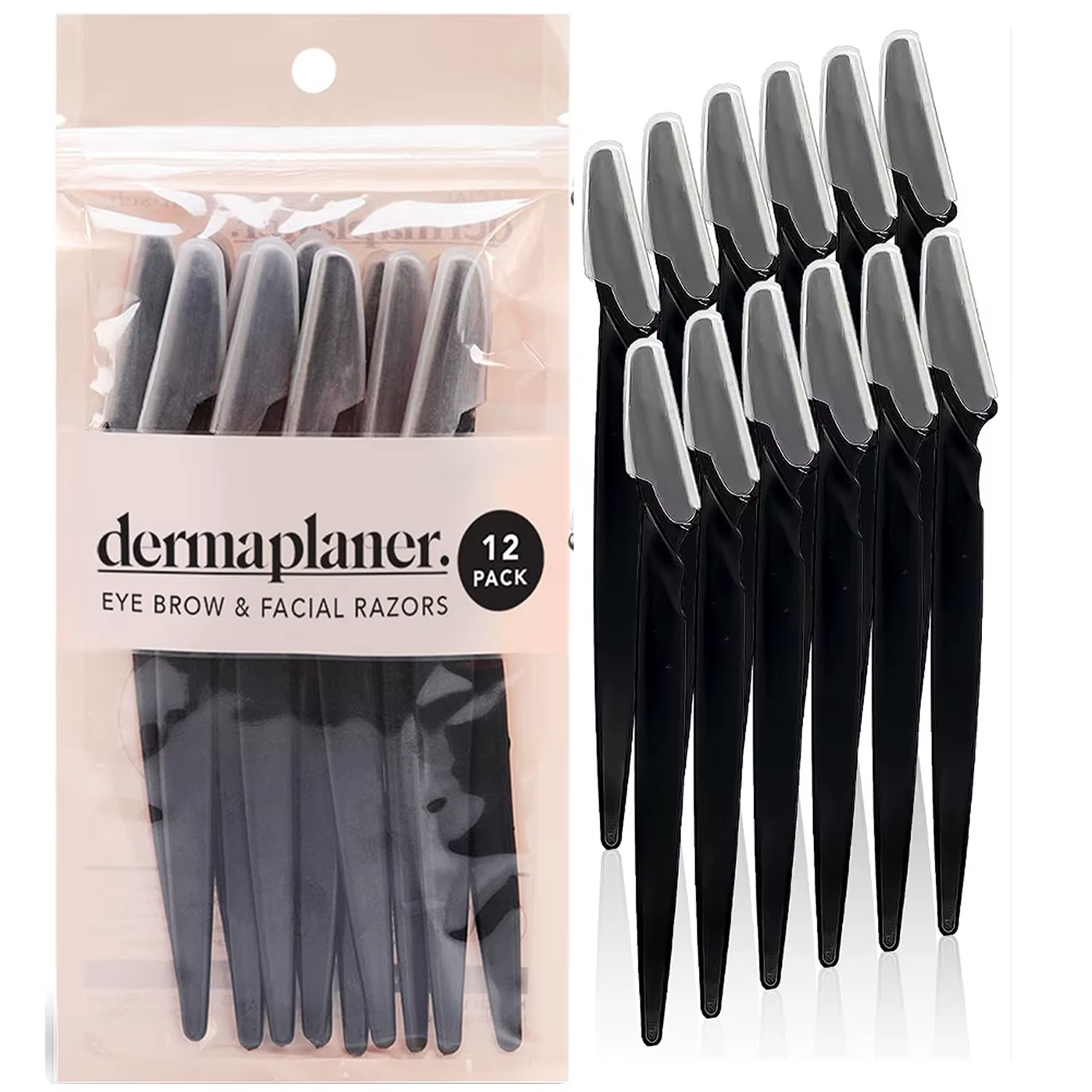12/6PCS Lady shaver – Rasoir facial pour femmes et hommes – Tondeuse à sourcils