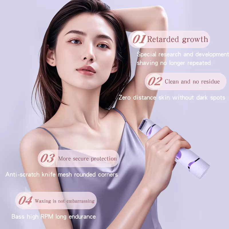Rasoir électrique 2 en 1 pour femmes