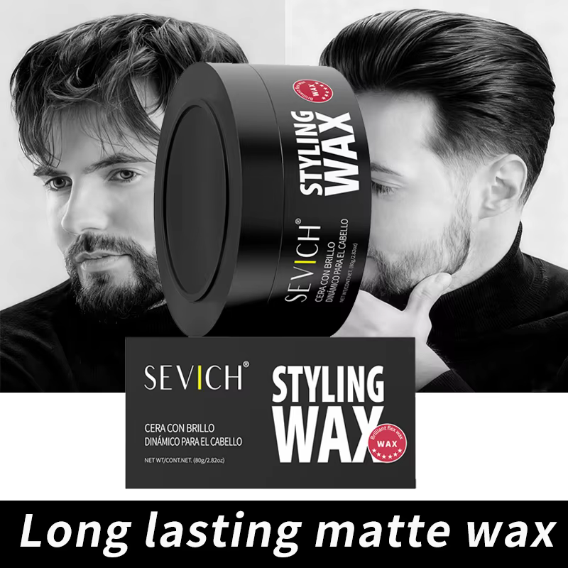 Nouveaux hommes cheveux argile cire naturel forte tenue modélisation cheveux coiffage cire coiffure finition Salon crème capillaire rafraîchissant cheveux boue 80g
