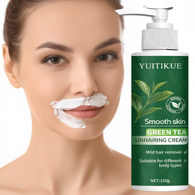 Baume dépilatoire au thé vert 150 g – Doux et non irritant