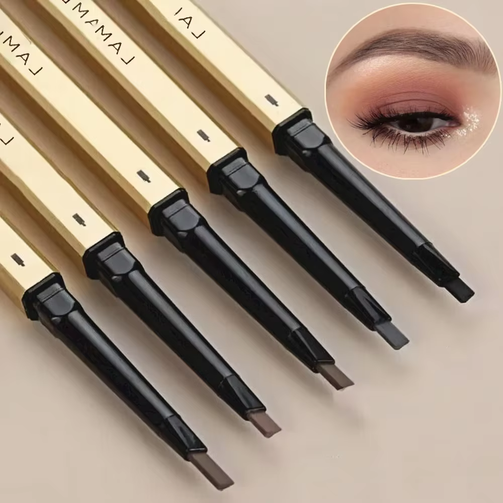 Crayon à double tête imperméable avec brosse