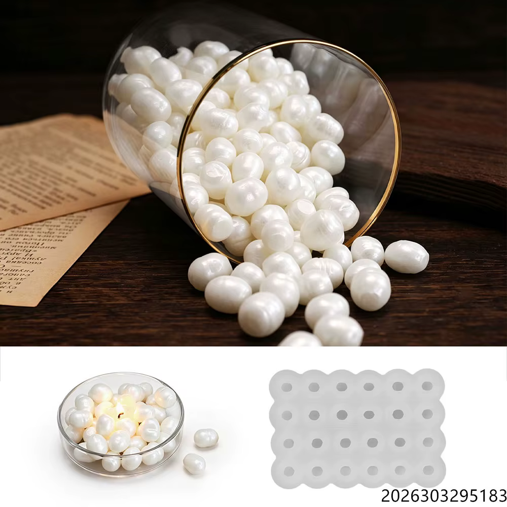 Moule à cire parfumée en forme de miroir Perle Océanique, moules à bougies et savons parfumés, pour moulage de plâtre, ciment et résine, cadeau d'été