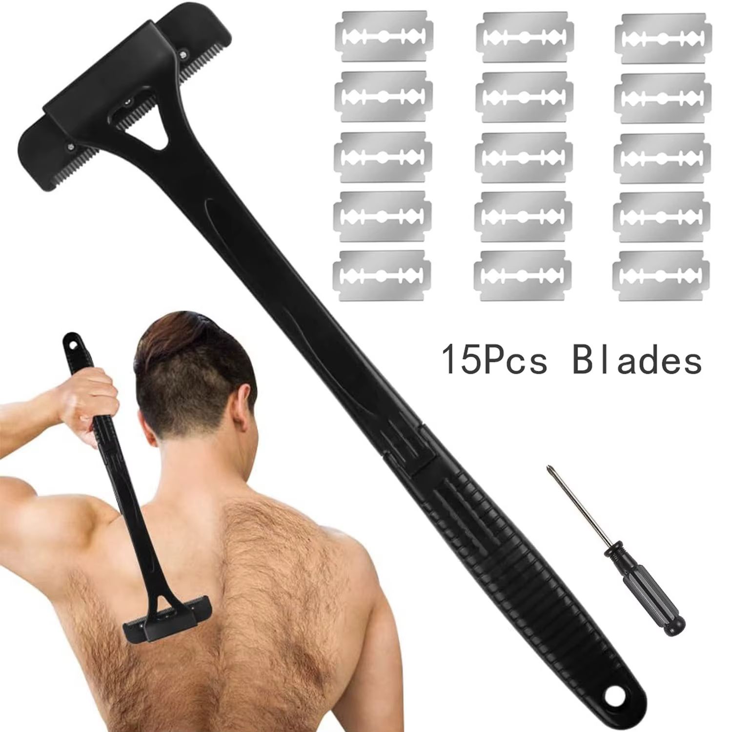 Rasoir arrière pliable pour hommes